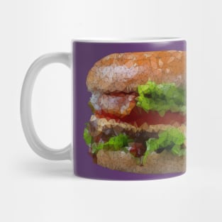 Low Poly Burger Mug